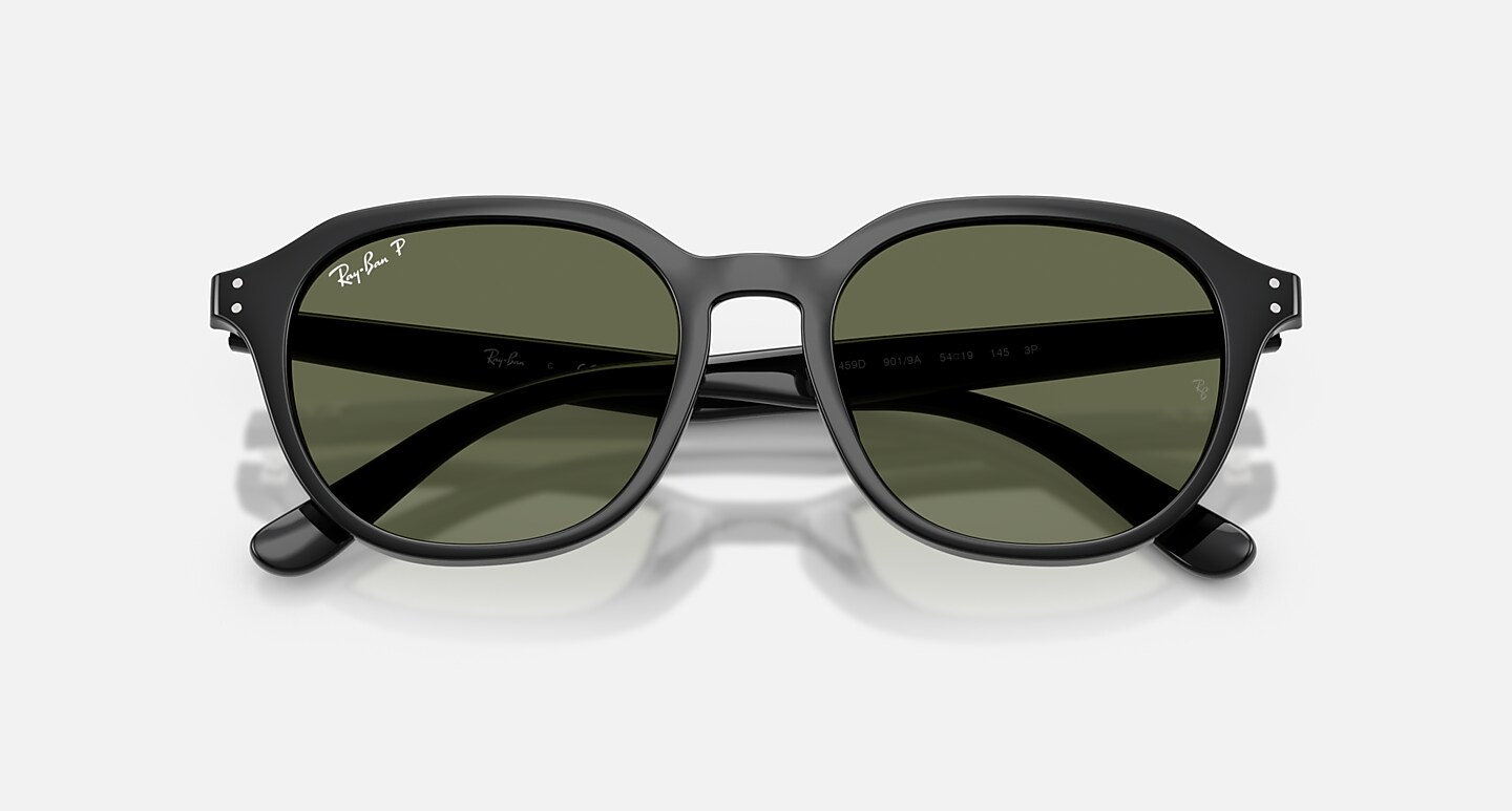Ray-Ban Sunglasses Unisex Rb4459d - Black Frame Green Lenses 54-19 Polarized