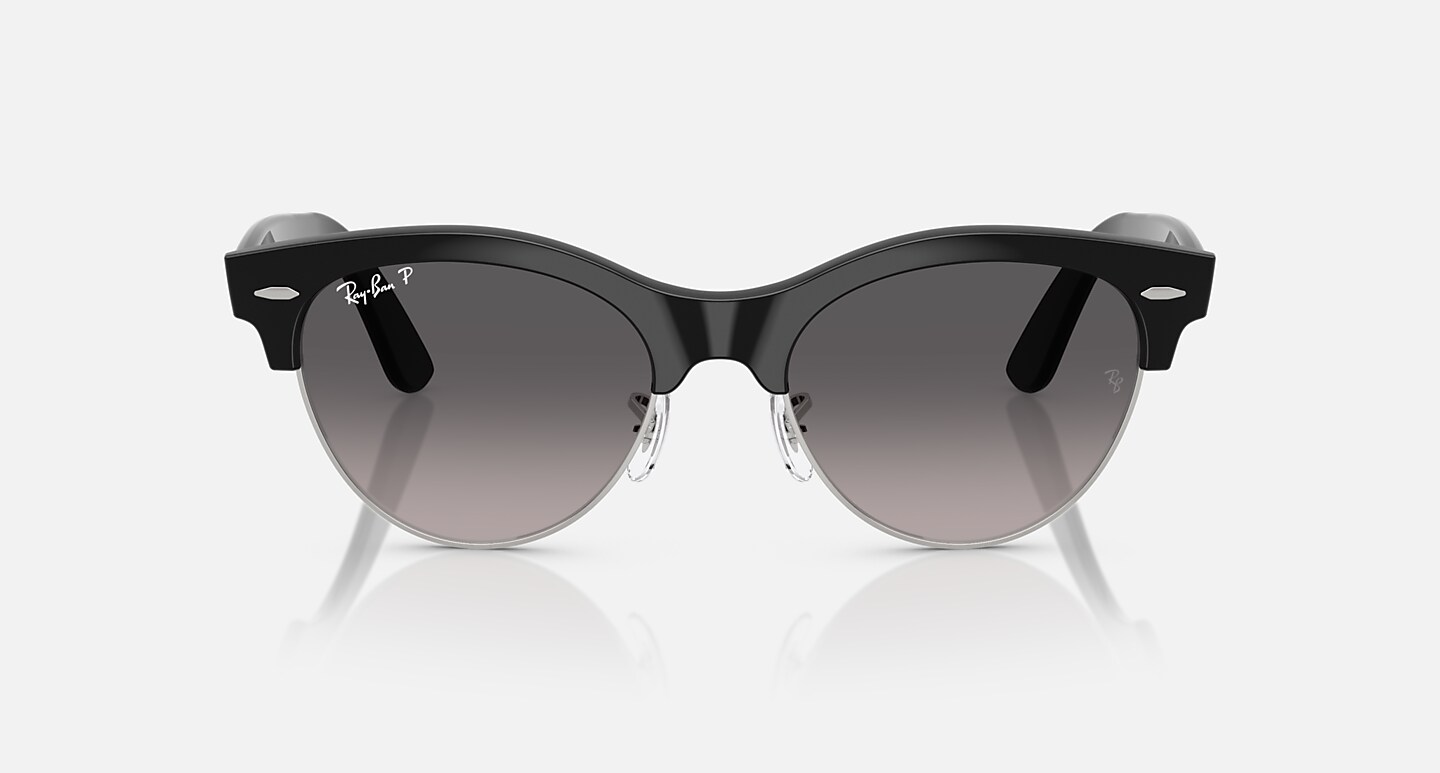Ray-Ban Clubmaster Way Sunglasses Black Frame Grey Lenses Polarized 54-19