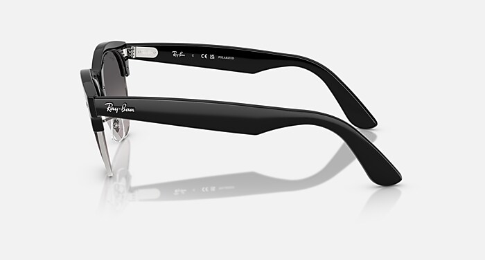 Ray-Ban Sunglasses Unisex Clubmaster Way - Grey Havana Frame Grey Lenses 54-19