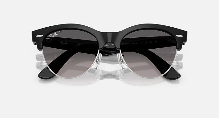Ray-Ban Sunglasses Unisex Clubmaster Way - Grey Havana Frame Grey Lenses 54-19