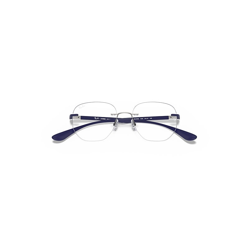 Ray-Ban Rb8766 Optics Eyeglasses Sand Blue Frame Clear Lenses 51-17