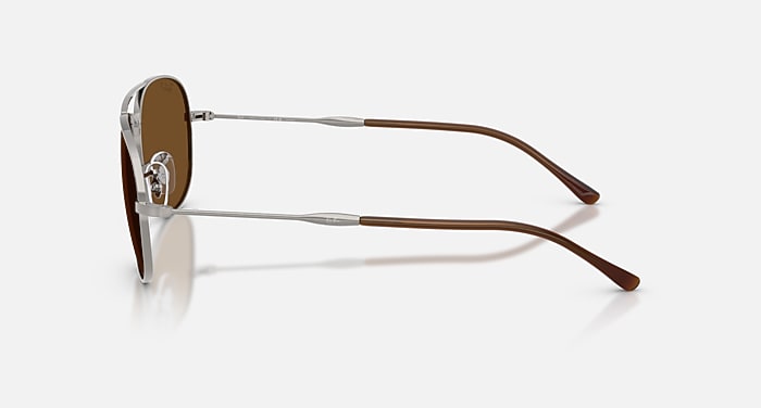 Ray-Ban Sunglasses Unisex Bain Bridge - Gunmetal Frame Brown Lenses 60-17 Polarized