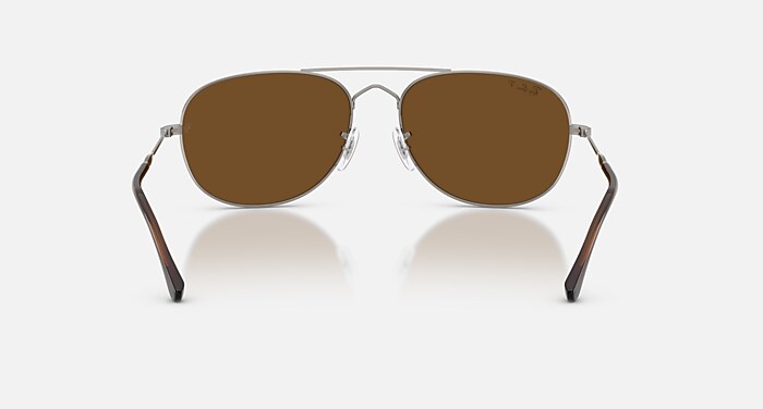 Ray-Ban Sunglasses Unisex Bain Bridge - Gunmetal Frame Brown Lenses 60-17 Polarized
