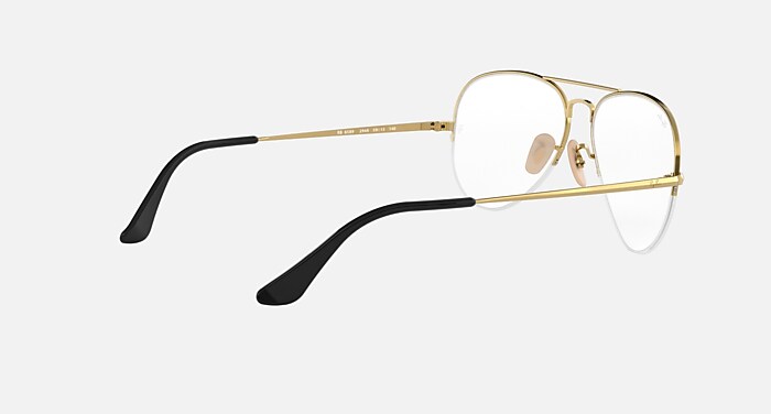 AVIATOR GAZE Eyeglasses with Black On Gold Frame - RB6589 | Ray-Ban®