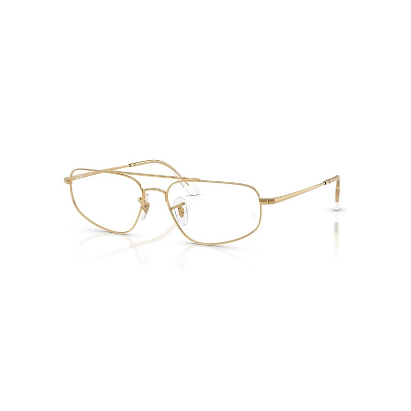 Ray-Ban Eyeglasses   Optics - Arista Gold Frame Clear Lenses Polarized 56-16, RB6550