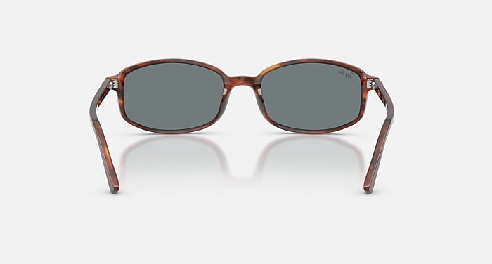 SAM Sunglasses in Striped Havana and Blue - RB2232F | Ray