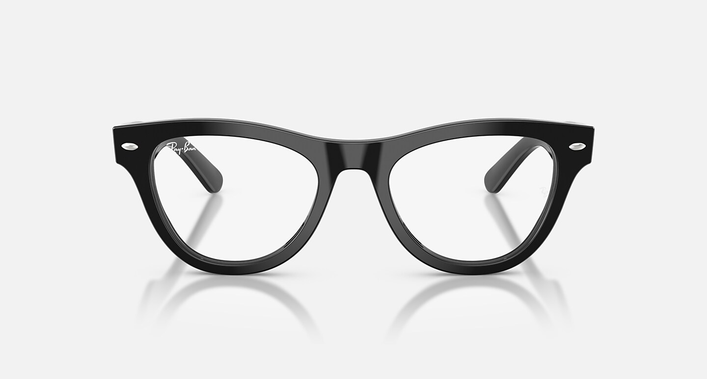 Ray-Ban Eyeglasses Woman Skyler Optics Prescription - Black Frame Clear Lenses 50-20 Polarized