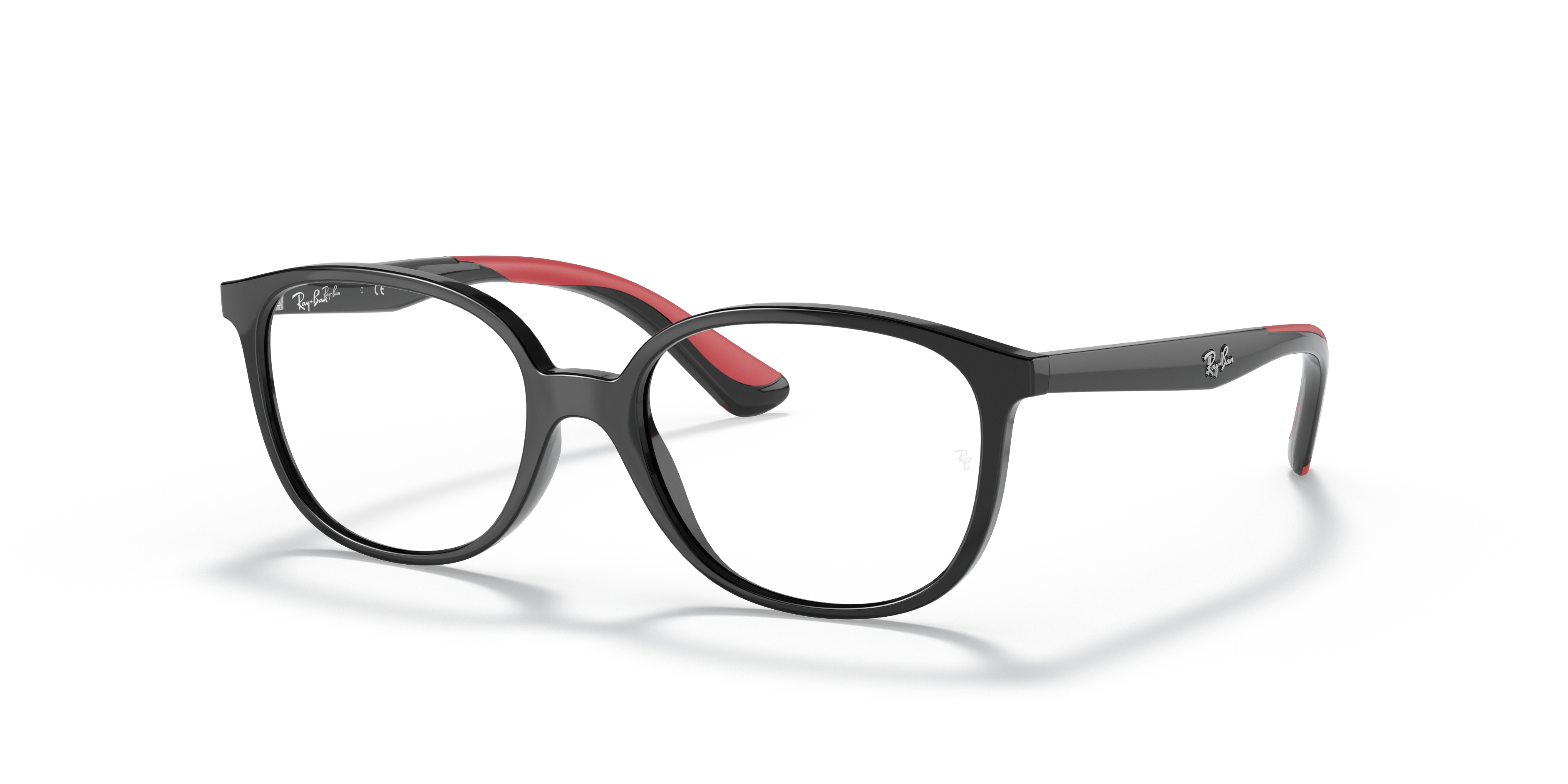 RB1598 OPTICS KIDS Polished Black Frame Clear Lenses 47-16
