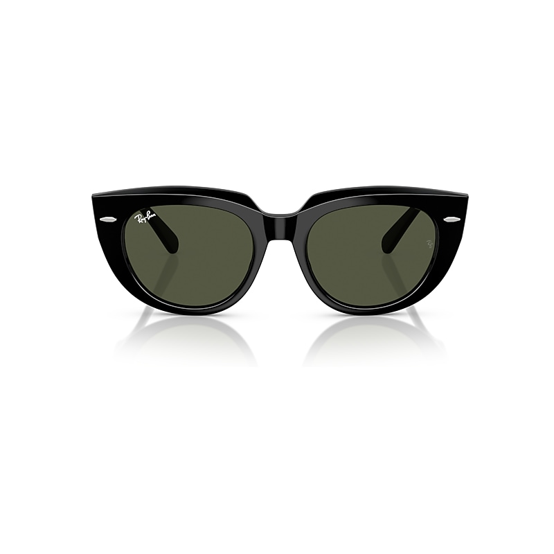 Ray Ban Doreen Sunglasses Black Frame Green Lenses 52-20