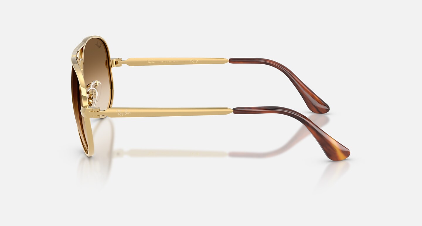 Ray-Ban Sunglasses Unisex Aviator Max - Arista Gold Frame Brown Lenses 58-16