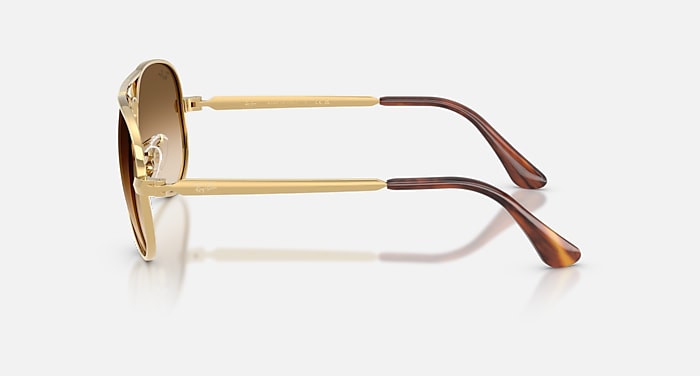 Ray-Ban Sunglasses Unisex Aviator Max - Arista Gold Frame Brown Lenses 58-16