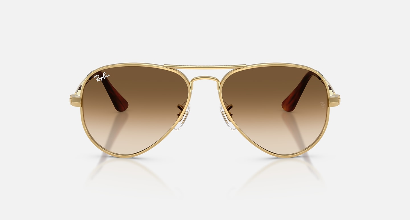 Ray-Ban Sunglasses Unisex Aviator Max - Arista Gold Frame Brown Lenses 58-16