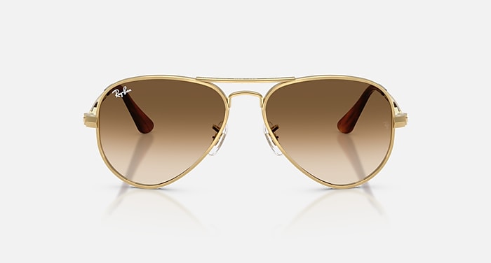 Ray-Ban Sunglasses Unisex Aviator Max - Arista Gold Frame Brown Lenses 58-16