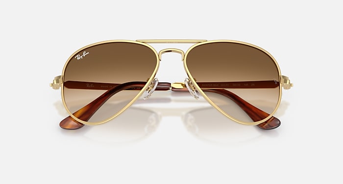 Ray-Ban Sunglasses Unisex Aviator Max - Arista Gold Frame Brown Lenses 58-16