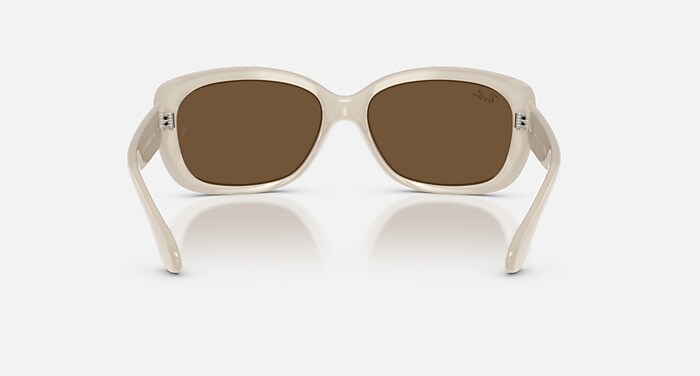 JACKIE OHH Sunglasses in Opal Ivory and Dark Brown - RB4101 | Ray