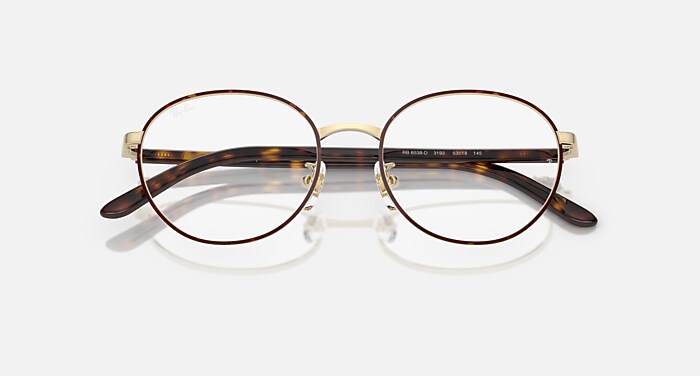 レイバン公式ストア】 Ray-Ban® RB6538D OPTICS メガネ | ハバナ