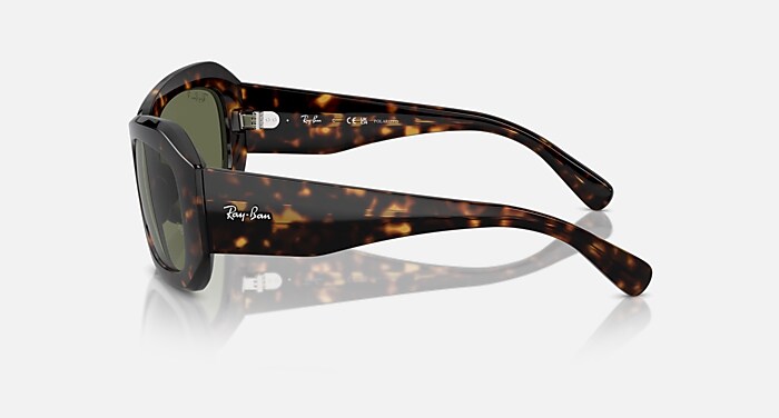 BEATE Sunglasses in Havana and Green - RB2212 | Ray-Ban® US display picture 1