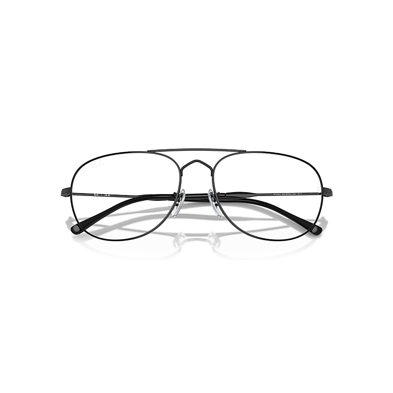 Ray-Ban Bain Bridge Optics Eyeglasses Black Frame Clear Lenses Polarized 55-17