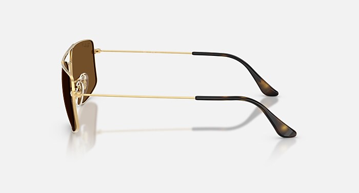 EXPLORER III Sunglasses in Arista Gold and Polarized Brown