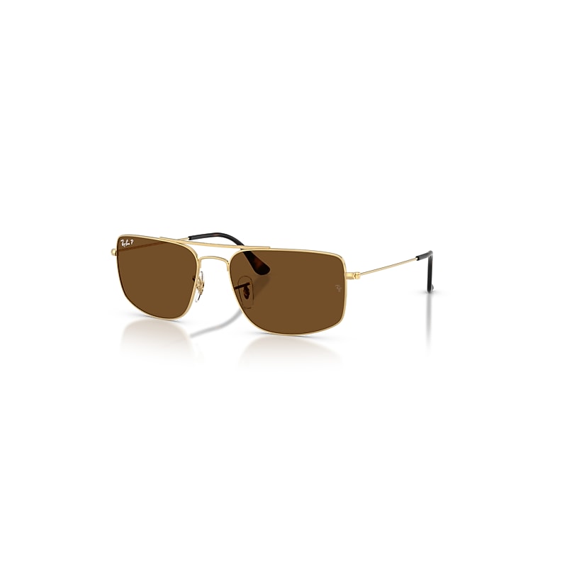 Ray-Ban Sunglasses  Explorer Iii - Arista Gold Frame Brown Lenses Polarized 59-18, RB3779