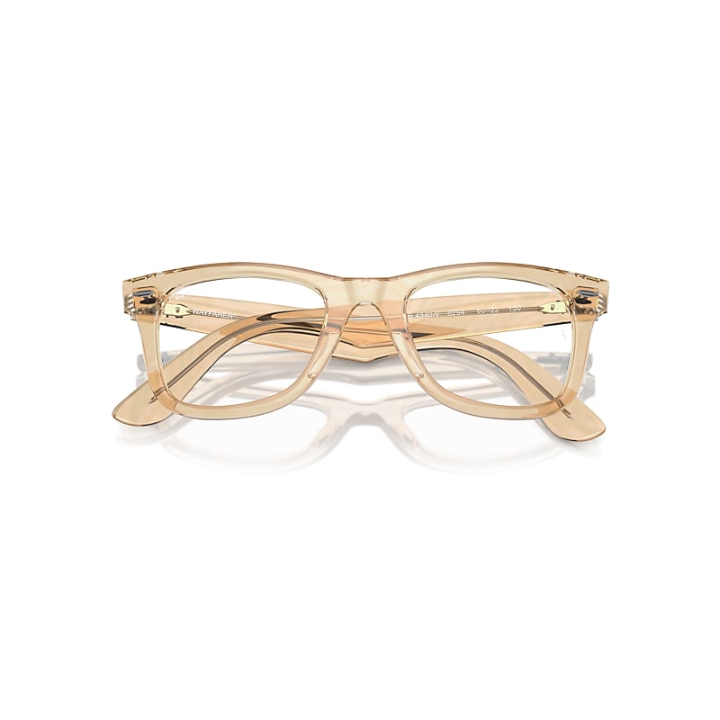 Ray-Ban Wayfarer Ease Optics Change Limited Eyeglasses Photo Waves Brown Frame Demo Lens Lenses Polarized 50-22