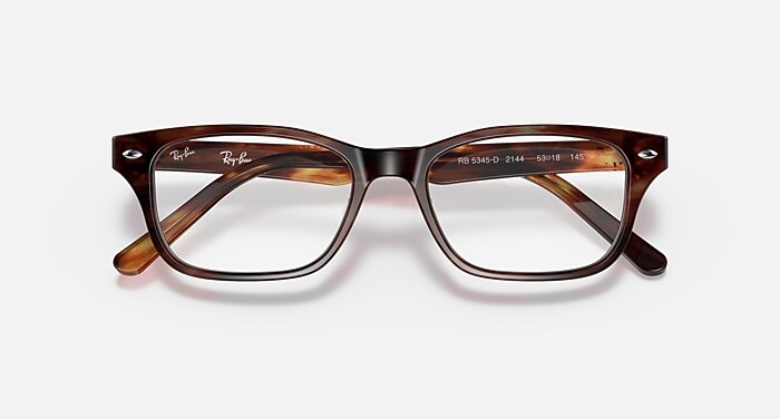 RB5345 OPTICS Eyeglasses with Striped Havana Frame - RB5345D | Ray 