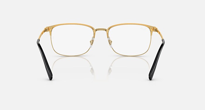 Ray-Ban Eyeglasses Rb6494 Optics Gold Frame Clear Lenses