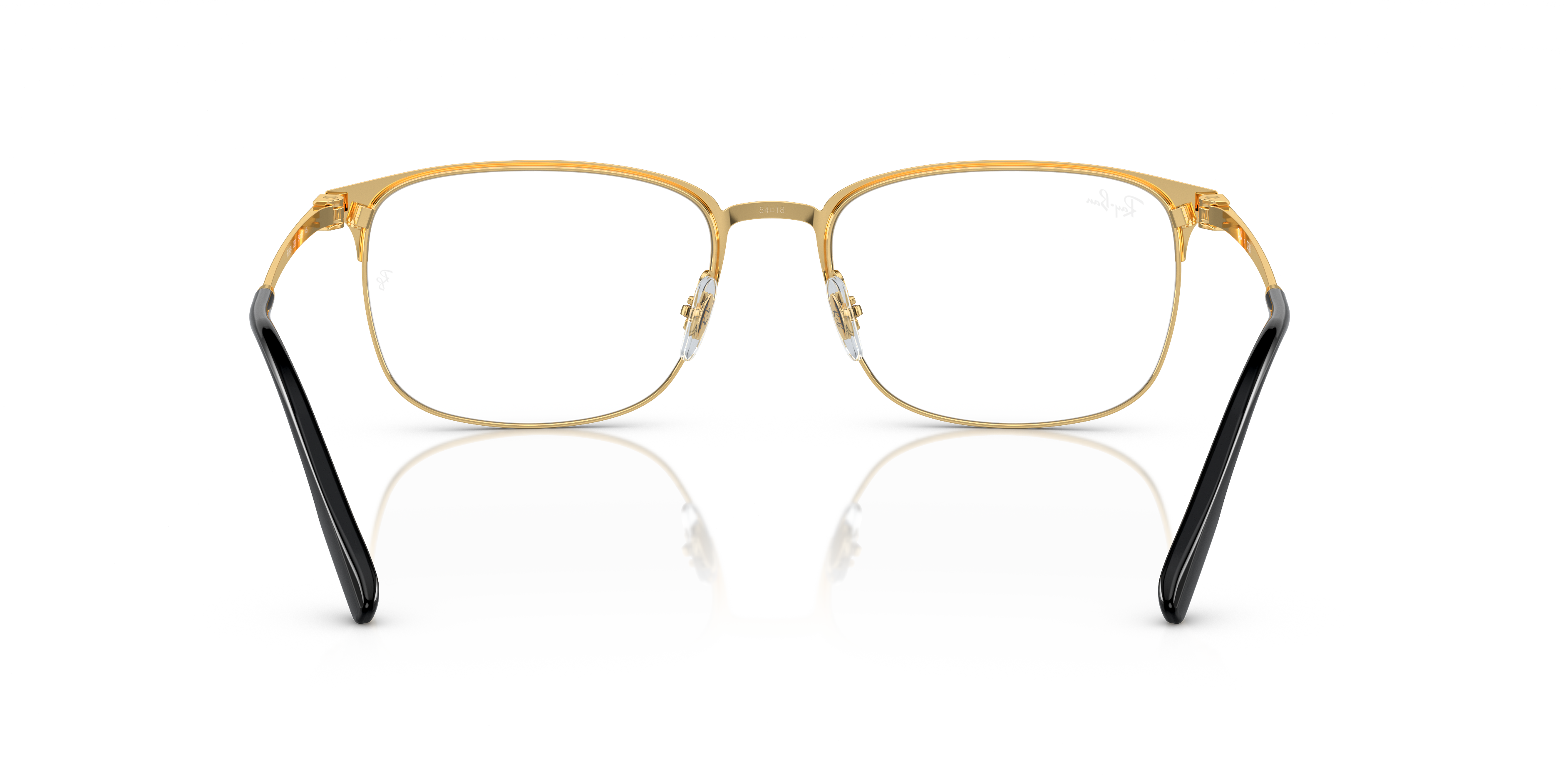 レイバン メガネ フレーム ブラック ゴールド RX6494-2991 RB6494 OPTICS Eyeglasses with Black On Gold Frame - RB6494