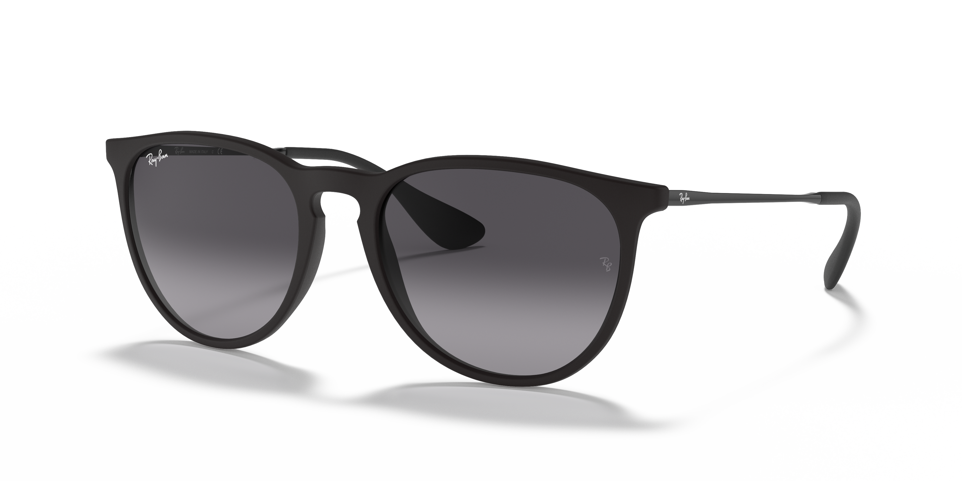 ERIKA CLASSIC Matte Rubber Black Frame Grey Gradient Lenses 54-18