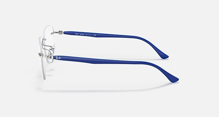 RB8769 OPTICS Eyeglasses with Blue On Silver Frame - RB8769 | Ray 