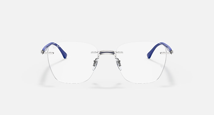 RB8769 OPTICS 鏡架藍色搭銀色光學眼鏡- RB8769 | Ray-Ban®