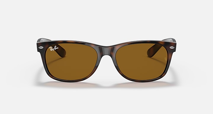Ray-Ban Sunglasses Unisex New Wayfarer Classic - Light Havana Frame Brown Lenses 55-18