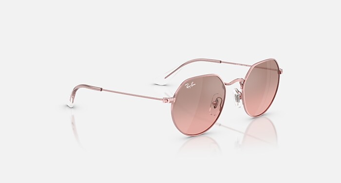 JACK KIDS Sunglasses in Light Pink and Pink Mirror Silver Gradient