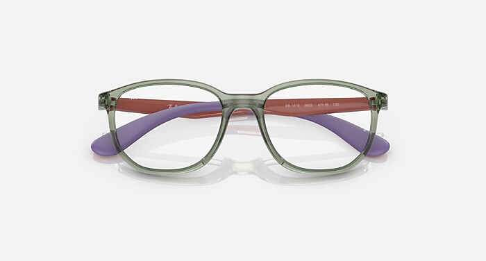 RB1619 OPTICS KIDS Eyeglasses with Transparent Green On Rubber