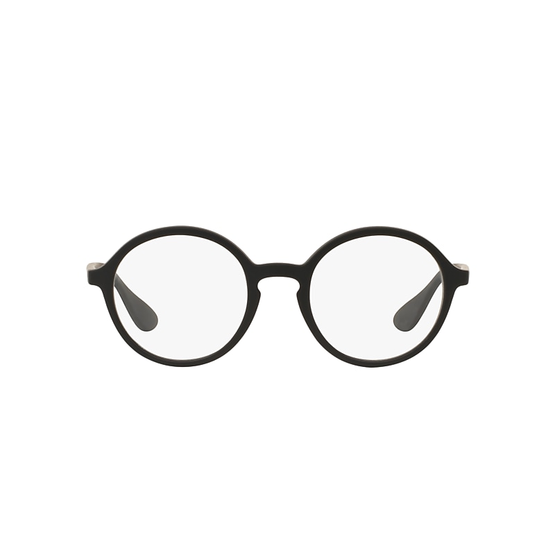 Ray-Ban Rb7075 Eyeglasses Black Frame Clear Lenses Polarized 49-20