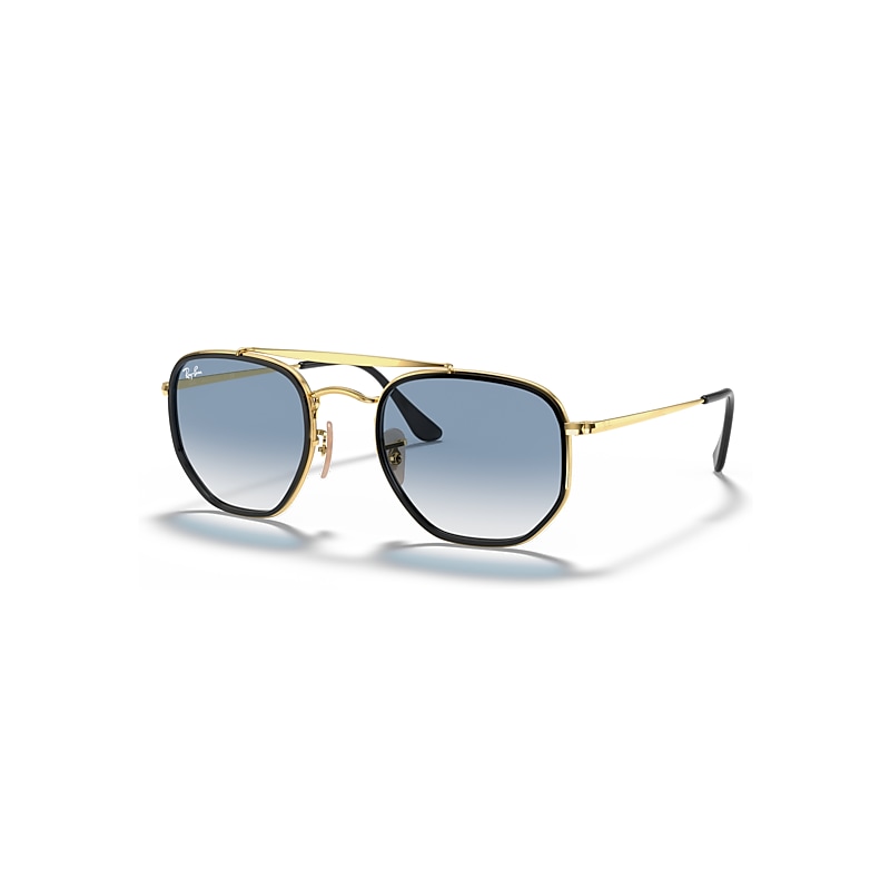 Ray-Ban Sunglasses Unisex Marshal II - Arista Gold Frame Blue Lenses 52-23