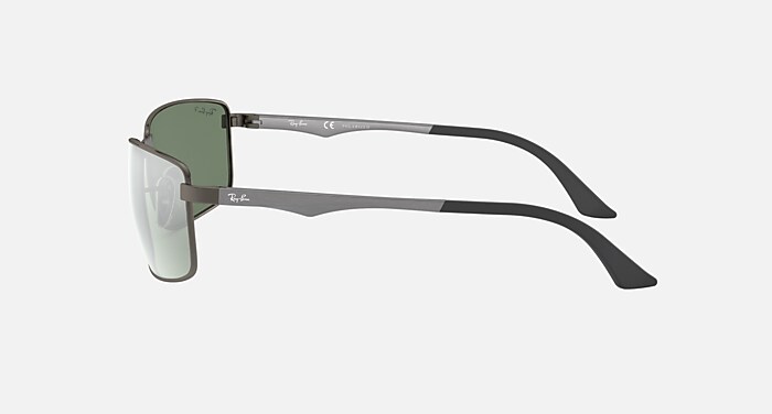 RB3498 Sunglasses in Gunmetal and Polarized Silver Flash - RB3498