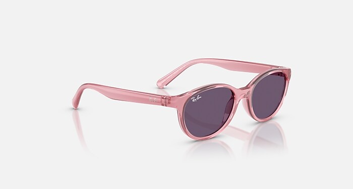 【美品】Ray-Ban YEVI BIO-BASED ピンク サングラス ✨ RB9080S KIDS BIO-BASED Sunglasses in Transparent Pink and