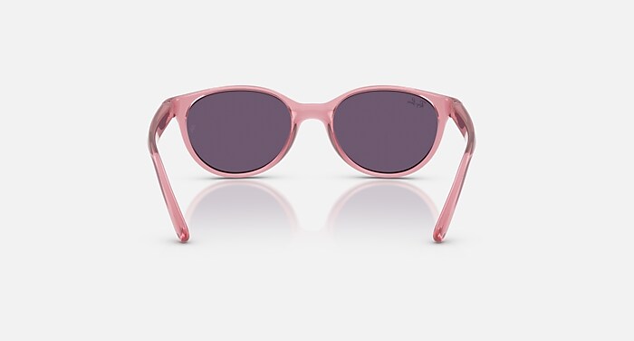 新しい季節 BIO-BASED KIDS RB9080S Sunglasses and Pink Transparent in 小物