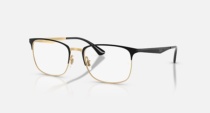Rb260 レーティング済 145lb RB6421 OPTICS Eyeglasses with Black & Gold Frame - RB6421 | Ray