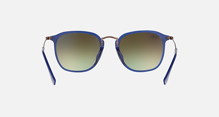 RB2448NF FLAT LENSES Sunglasses in Transparent Blue and Copper