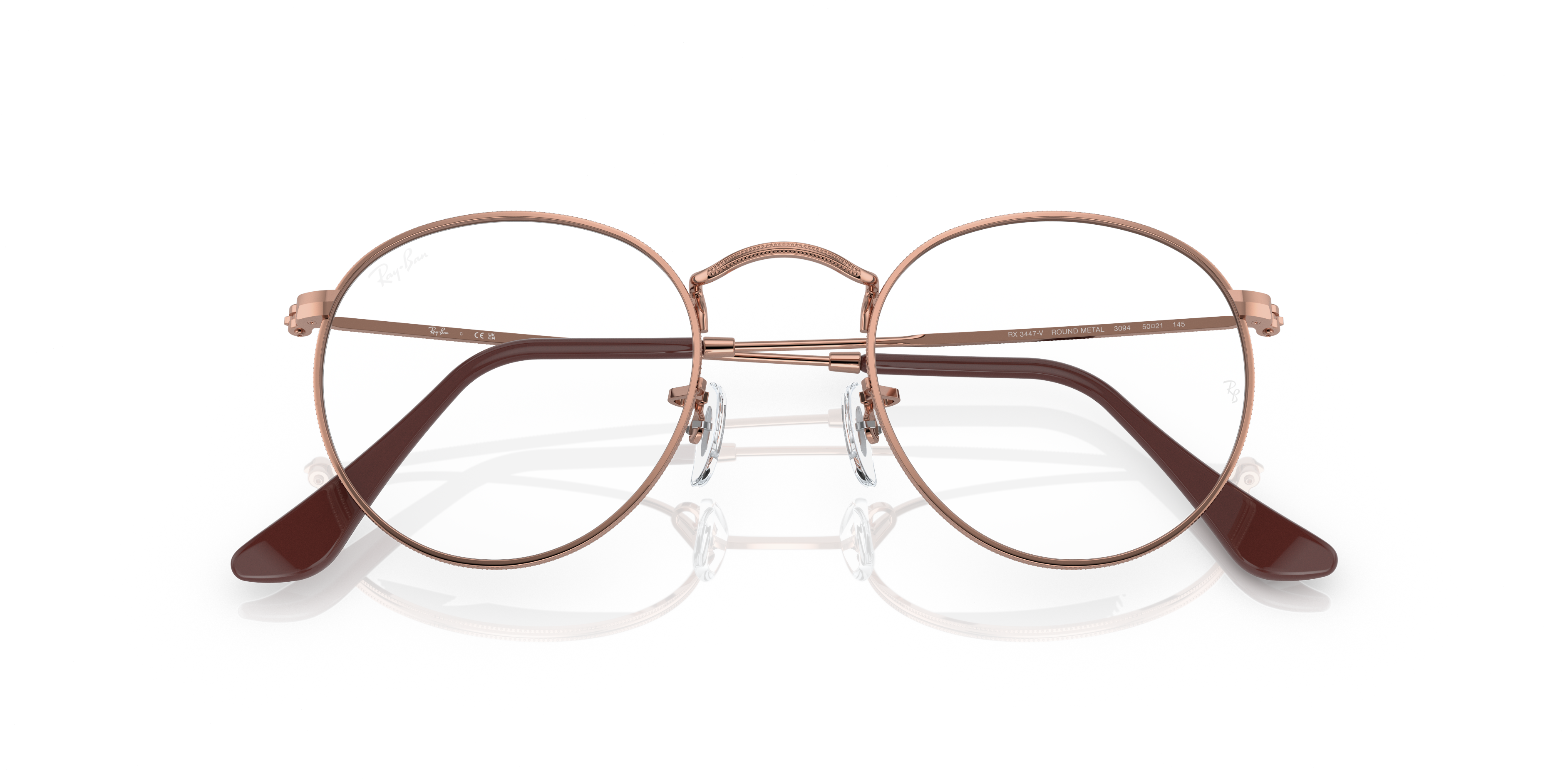 Ray-Ban rb3447v ライトピンク Amazon.com: RB 3447 Sunglasses (Gold Frame Mirror Pink Lens, Gold