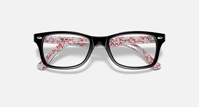 Black Friday Ray-Ban Eyeglasses Unisex Rb5228 Optics Prescription - Black Frame Clear Lenses 50-17