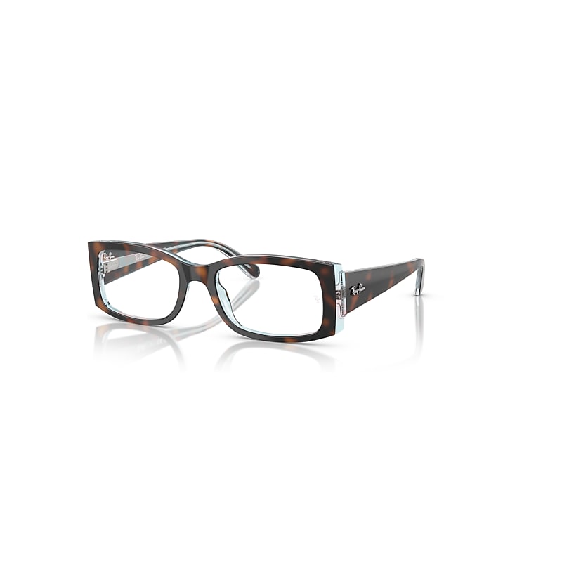 Ray Ban Miriam Optics Dunkel Havana Auf Multicolor Fassung Klar Glas Polarisiert 54-19 In Dunkel Havana Auf Multicolor