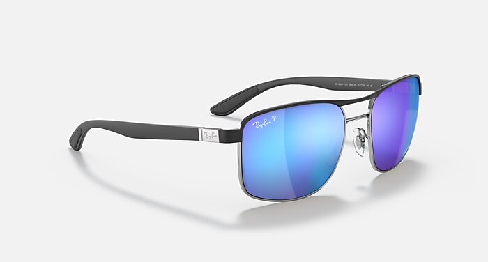 BLUーRAY 20個 RB3686 CHROMANCE Sunglasses in Blue On Gunmetal and Blue