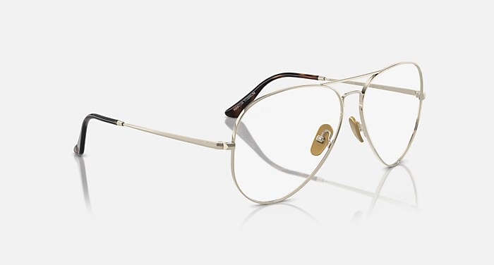 Ray Ban Aviator Titanium 58mm Gold Plated Limited Edition