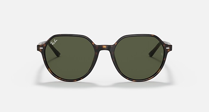Ray-Ban Thalia Sunglasses Havana Frame Green Lenses 53-18