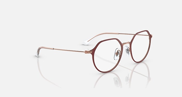 JACK OPTICS KIDS Eyeglasses with Bordeaux On Rose Gold Frame