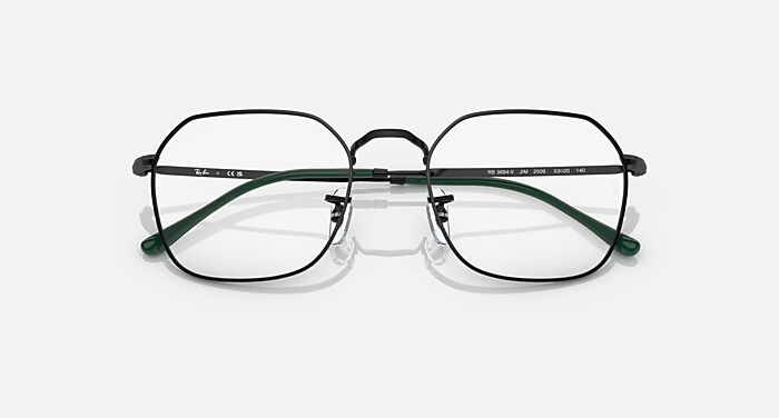Ray-Ban Eyeglasses Unisex Jim Optics Prescription - Gunmetal Frame Clear Lenses 53-20 Polarized