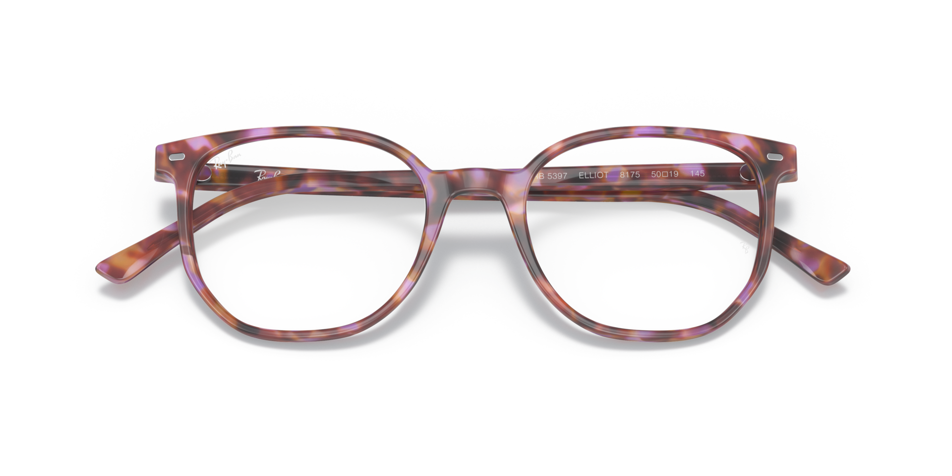 ELLIOT OPTICS Eyeglasses with Brown & Violet Havana Frame 